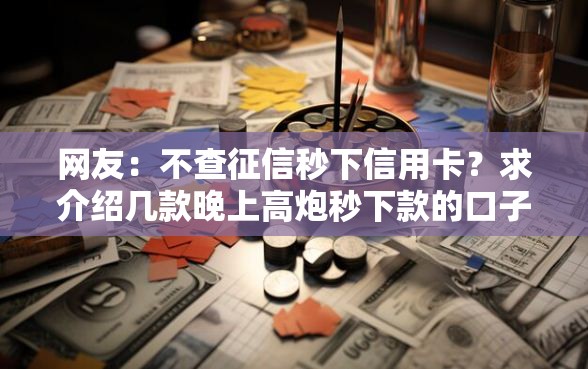 网友：不查征信秒下信用卡？求介绍几款晚上高炮秒下款的口子