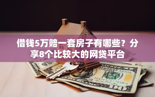 借钱5万赔一套房子有哪些？分享8个比较大的网贷平台