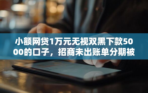 小额网贷1万元无视双黑下款5000的口子，招商未出账单分期被拒的6个平台介绍