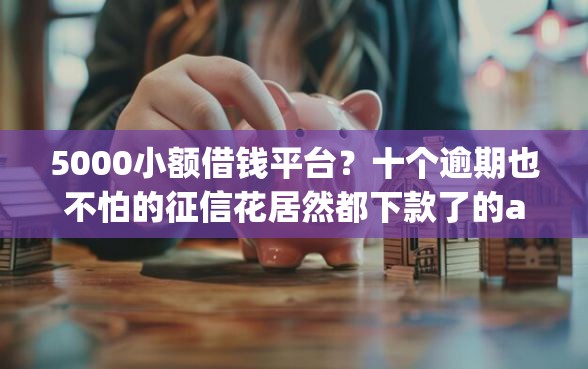 5000小额借钱平台？十个逾期也不怕的征信花居然都下款了的app