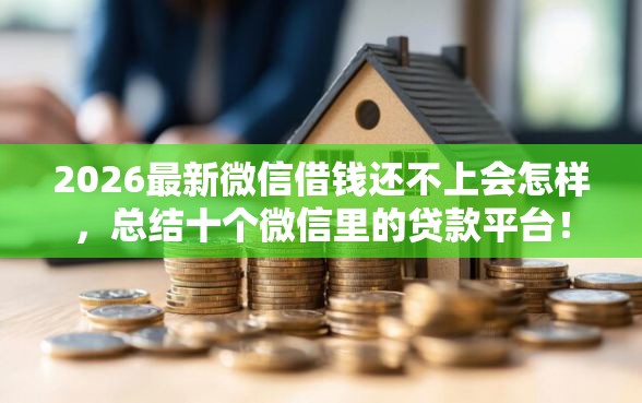 2026最新微信借钱还不上会怎样，总结十个微信里的贷款平台！