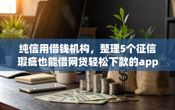 纯信用借钱机构，整理5个征信瑕疵也能借网贷轻松下款的app