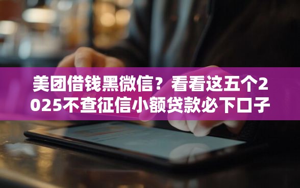 美团借钱黑微信?看看这五个2025不查征信小额贷款必下口子 美团借钱黑微信?看看这五个2025不查征信小额贷款必下口子