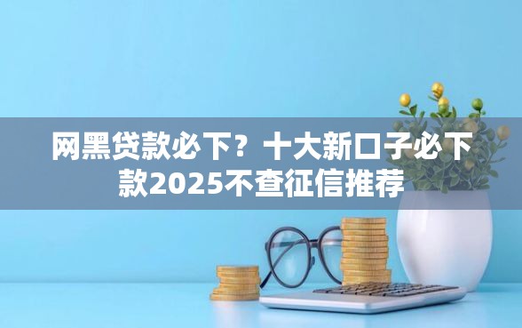 网黑贷款必下?十大新口子必下款2025不查征信推荐 网黑贷款必下?十大新口子必下款2025不查征信推荐