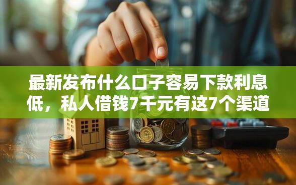 最新发布什么口子容易下款利息低，私人借钱7千元有这7个渠道