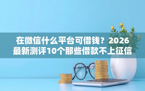 在微信什么平台可借钱？2026最新测评10个那些借款不上征信记录的平台