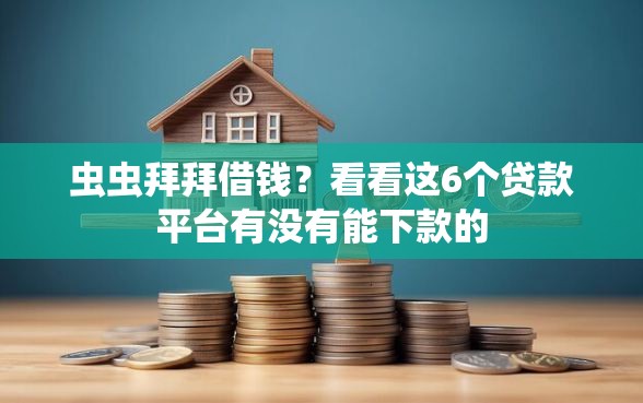 虫虫拜拜借钱？看看这6个贷款平台有没有能下款的