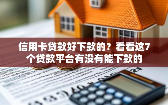 信用卡贷款好下款的？看看这7个贷款平台有没有能下款的