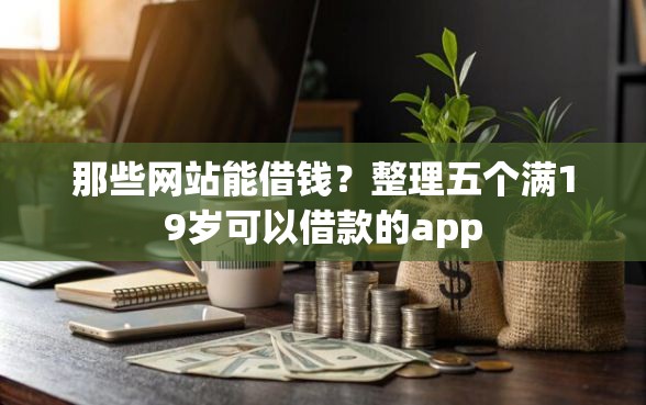 那些网站能借钱？整理五个满19岁可以借款的app
