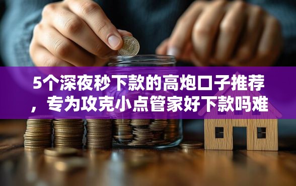 5个深夜秒下款的高炮口子推荐，专为攻克小点管家好下款吗难题
