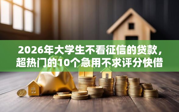 2026年大学生不看征信的贷款，超热门的10个急用不求评分快借无忧的软件推荐