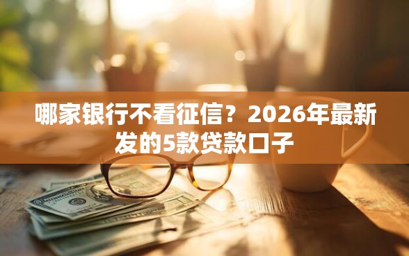 哪家银行不看征信？2026年最新发的5款贷款口子