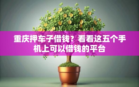 重庆押车子借钱？看看这五个手机上可以借钱的平台