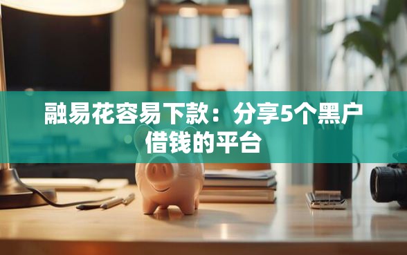 融易花容易下款：分享5个黑户借钱的平台