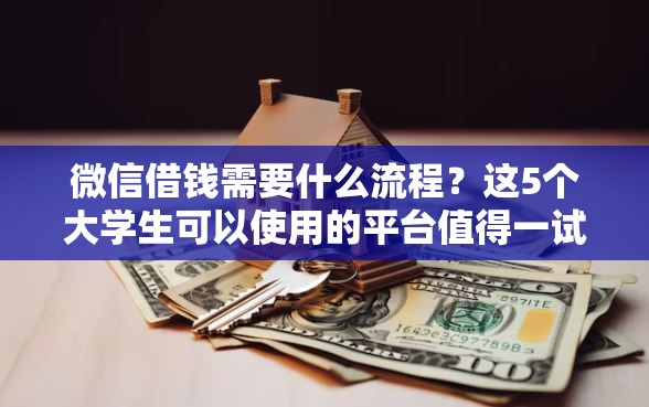 微信借钱需要什么流程？这5个大学生可以使用的平台值得一试