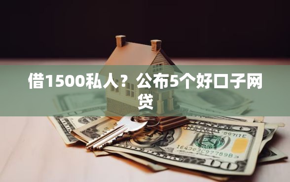 借1500私人？公布5个好口子网贷