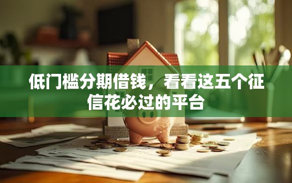 低门槛分期借钱，看看这五个征信花必过的平台
