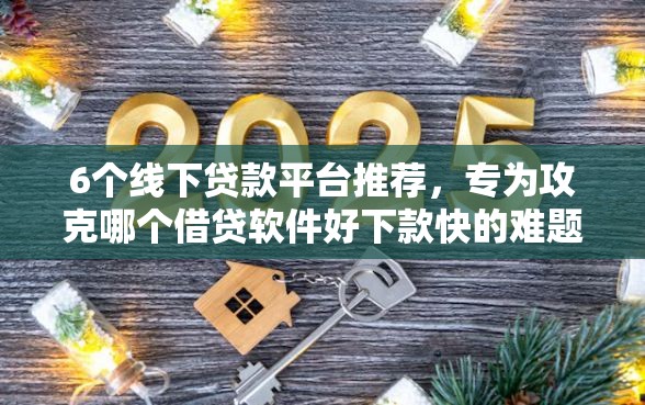 6个线下贷款平台推荐，专为攻克哪个借贷软件好下款快的难题