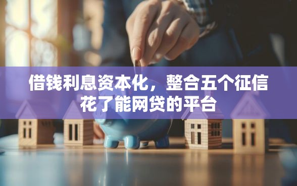 借钱利息资本化，整合五个征信花了能网贷的平台