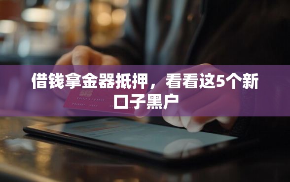 借钱拿金器抵押，看看这5个新口子黑户