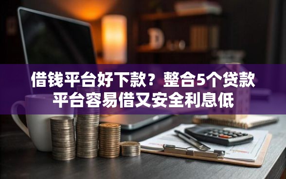 借钱平台好下款？整合5个贷款平台容易借又安全利息低