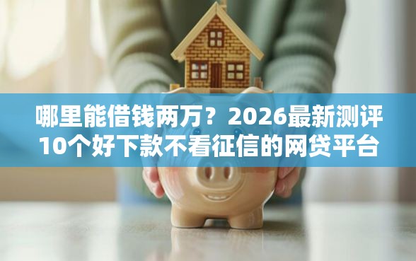 哪里能借钱两万？2026最新测评10个好下款不看征信的网贷平台
