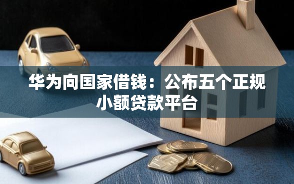 华为向国家借钱:公布五个正规小额贷款平台 华为向国家借钱:公布五个正规小额贷款平台