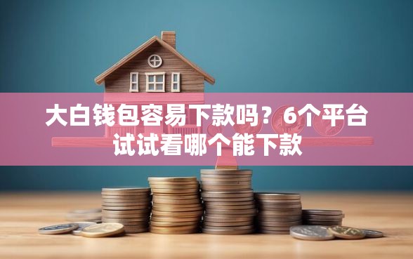 大白钱包容易下款吗？6个平台试试看哪个能下款