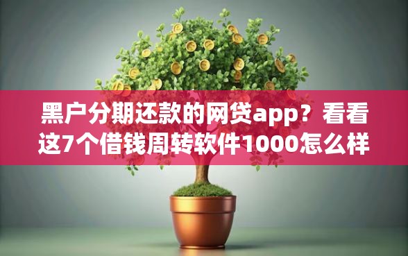 黑户分期还款的网贷app？看看这7个借钱周转软件1000怎么样