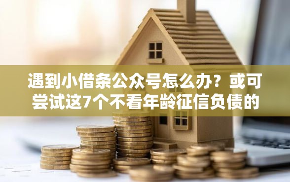 遇到小借条公众号怎么办？或可尝试这7个不看年龄征信负债的口子