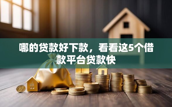 哪的贷款好下款，看看这5个借款平台贷款快