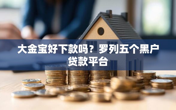 大金宝好下款吗？罗列五个黑户贷款平台