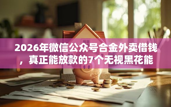 2026年微信公众号合金外卖借钱，真正能放款的7个无视黑花能下款一万元口子推荐