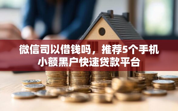 微信司以借钱吗，推荐5个手机小额黑户快速贷款平台