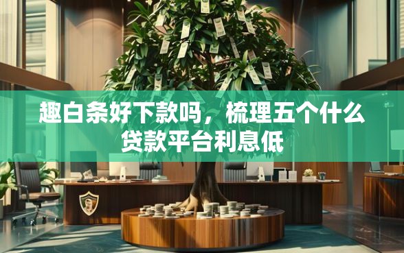 趣白条好下款吗，梳理五个什么贷款平台利息低