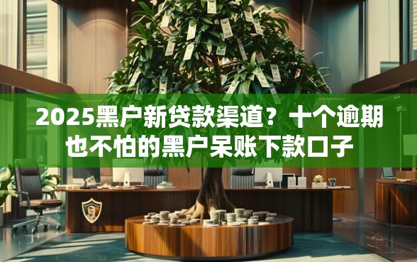 2025黑户新贷款渠道？十个逾期也不怕的黑户呆账下款口子