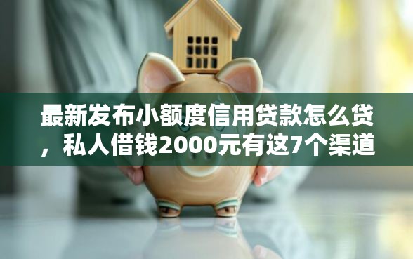 最新发布小额度信用贷款怎么贷，私人借钱2000元有这7个渠道