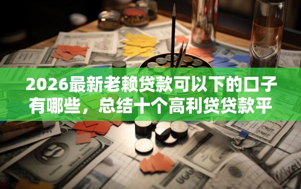 2026最新老赖贷款可以下的口子有哪些，总结十个高利贷贷款平台！