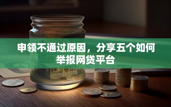 申领不通过原因，分享五个如何举报网贷平台