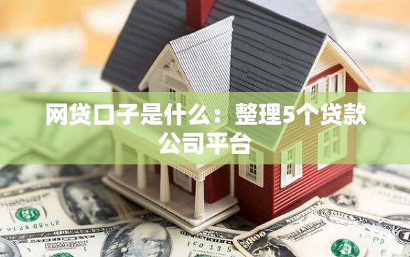 网贷口子是什么：整理5个贷款公司平台