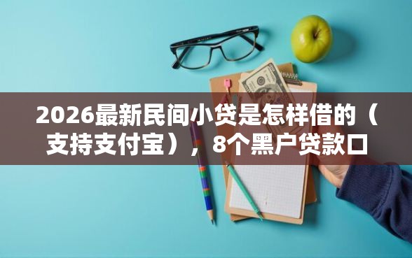 2026最新民间小贷是怎样借的（支持支付宝），8个黑户贷款口子秒下的无私分享