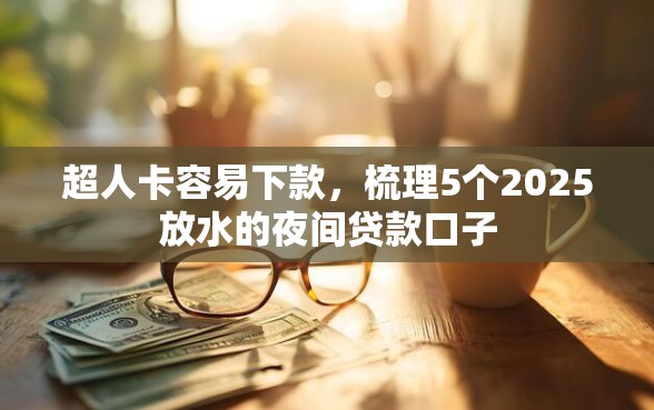 超人卡容易下款，梳理5个2025放水的夜间贷款口子