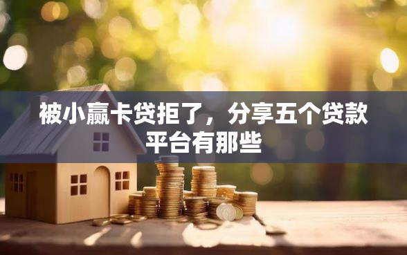 被小赢卡贷拒了，分享五个贷款平台有那些