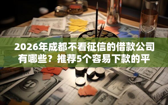 2026年成都不看征信的借款公司有哪些？推荐5个容易下款的平台