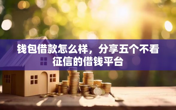 钱包借款怎么样，分享五个不看征信的借钱平台