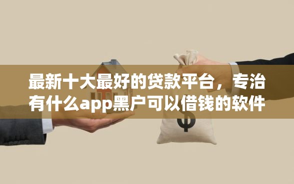 最新十大最好的贷款平台，专治有什么app黑户可以借钱的软件