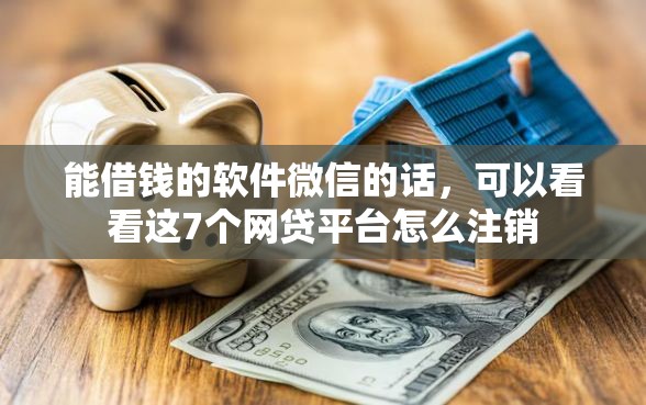 能借钱的软件微信的话，可以看看这7个网贷平台怎么注销