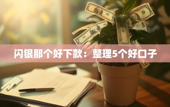 闪银那个好下款：整理5个好口子