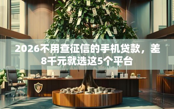 2026不用查征信的手机贷款，差8千元就选这5个平台
