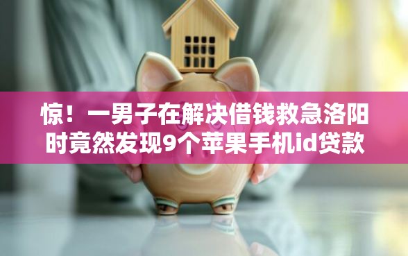 惊！一男子在解决借钱救急洛阳时竟然发现9个苹果手机id贷款平台，事后分享了出来